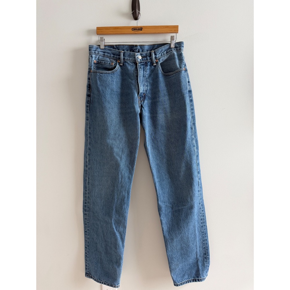 Levis 550 Relaxed Fit Tapered Leg Jeans Mens 34x36 Medium Wash Blue Denim